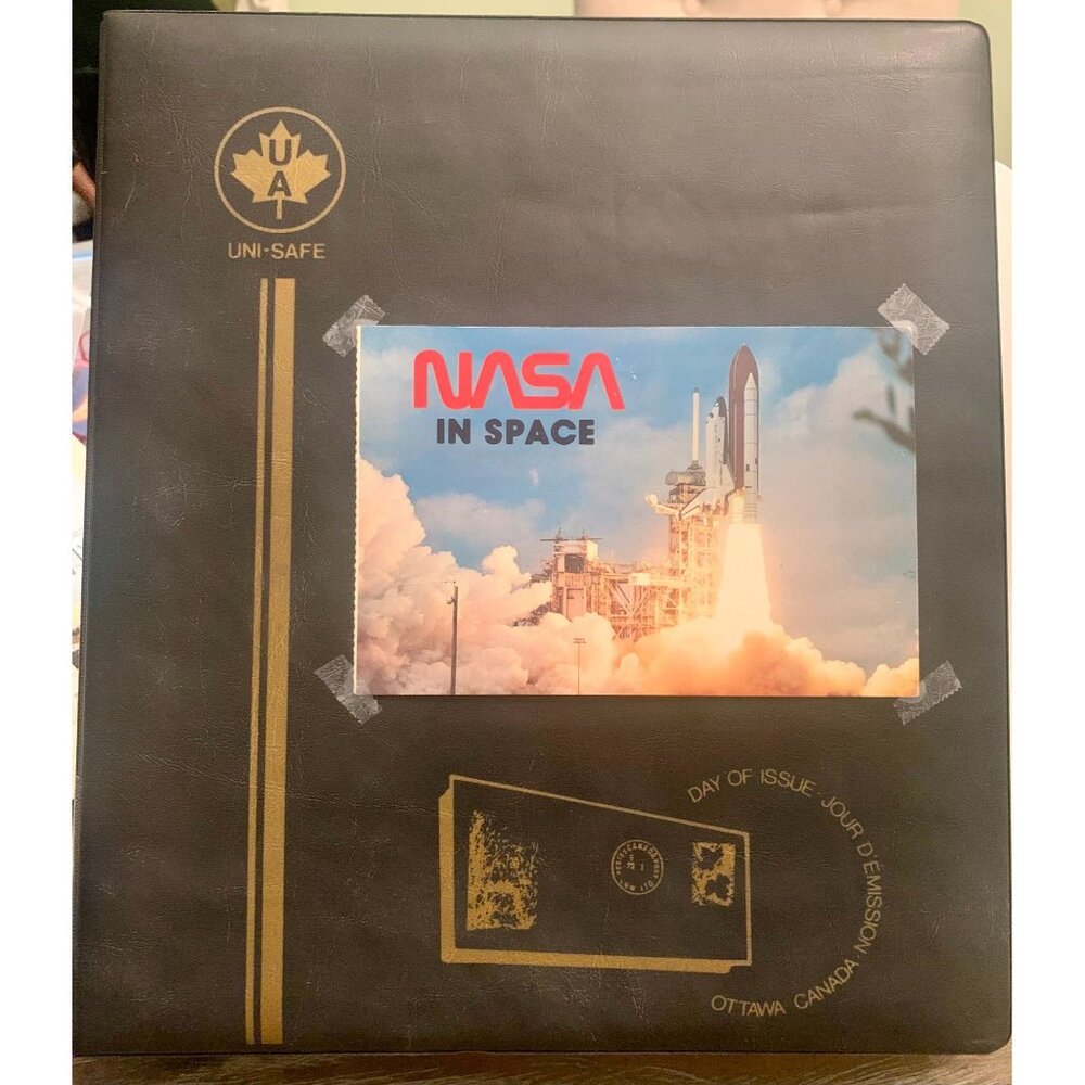 Vintage NASA Space Shuttle Challenger STS 51-L Photos & Uni-Safe Album